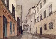 Rue Saint-Rustique a Montmarter Maurice Utrillo